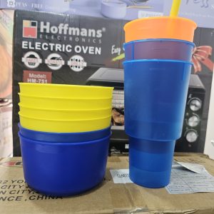 01196 plastic cup with snack bowl