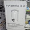 01344 20l stainless step bin