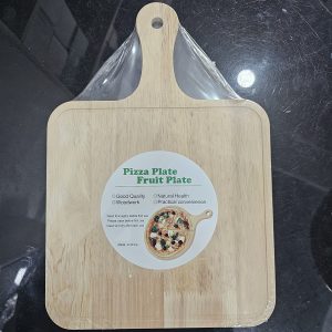 01232 square wooden pizza/ fruit board