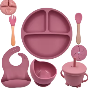 01156 kids silicone dinner set mabees