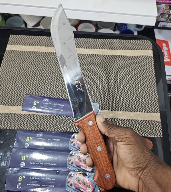 01754 kitchen knife wooden hand 9inches