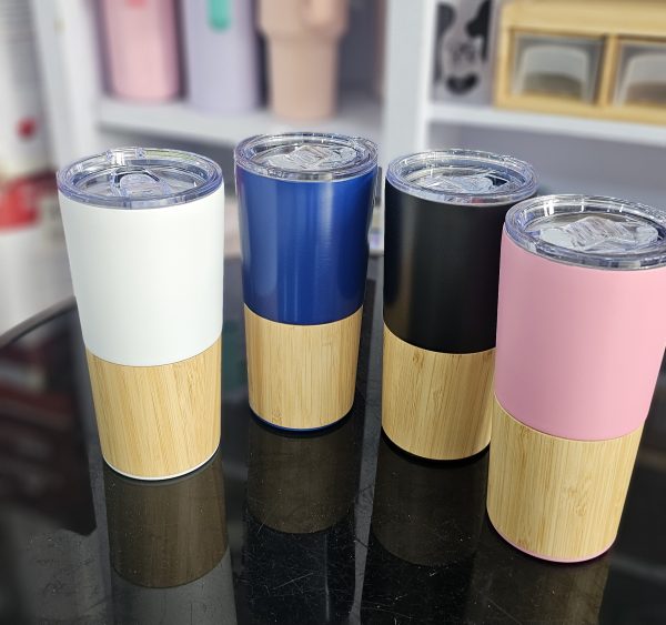 01830 500ml bamboo bottom tumbler