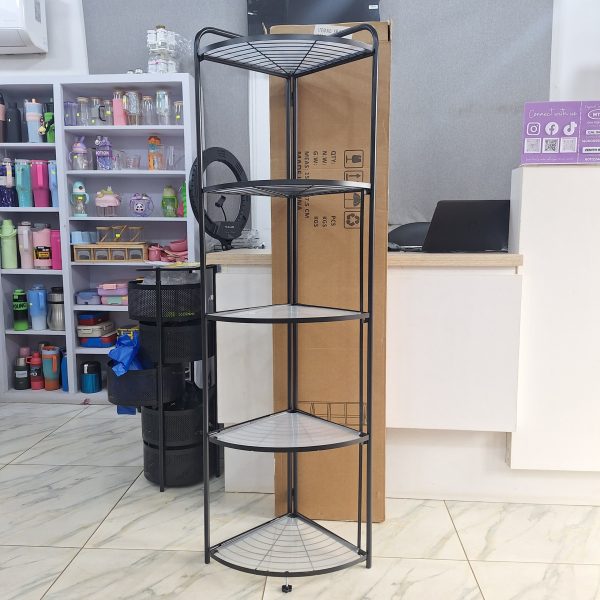 01613 5 tier foldable corner rack yr505