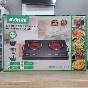 01692 2 face avinas infrared cooker av803