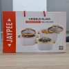 01702 3set jaypee crinkle klass food warmer
