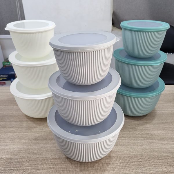 01777 originality 3pcs storage bowls round