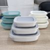01779 kitchenware 3pcs storage bowls rectangular flat