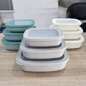 01779 kitchenware 3pcs storage bowls rectangular flat