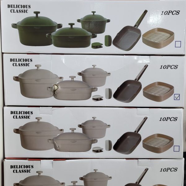01787 10pcs delicious classic cookware