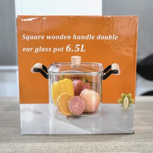 01786 6.5l glass cooking pot