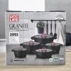 01806 20pcs ucclife granite cookware uc3720