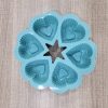 01848 juxiong 6 cavity heartshaped silicone cake mould