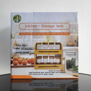 01863 8pcs 2 tier spice rack square