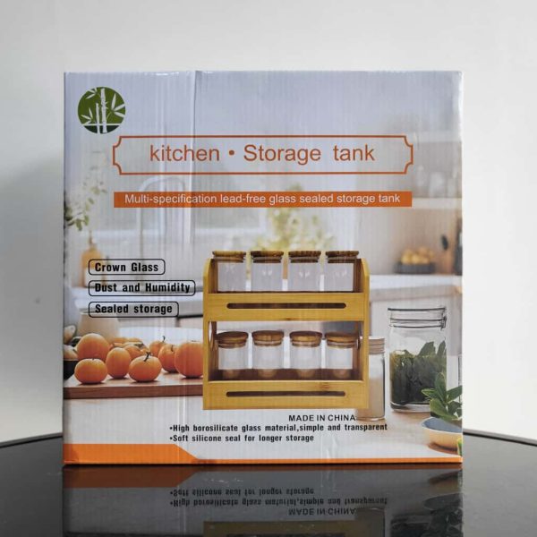 01863 8pcs 2 tier spice rack square