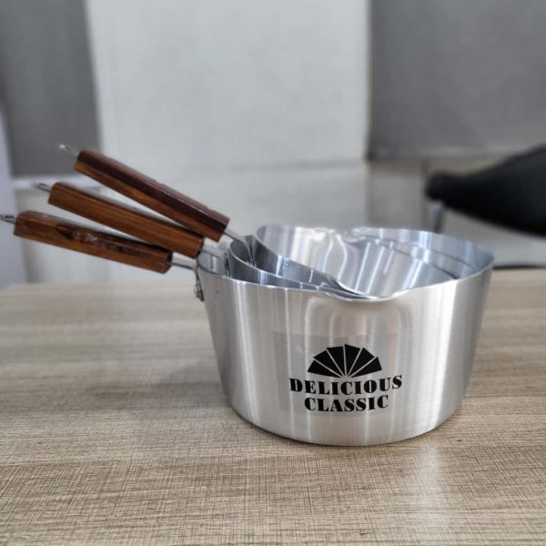 01894 3set delicious aluminium pans 17.5cm, 20cm and 22.5cm