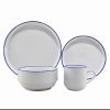 02013 16pcs dinner set blue rim