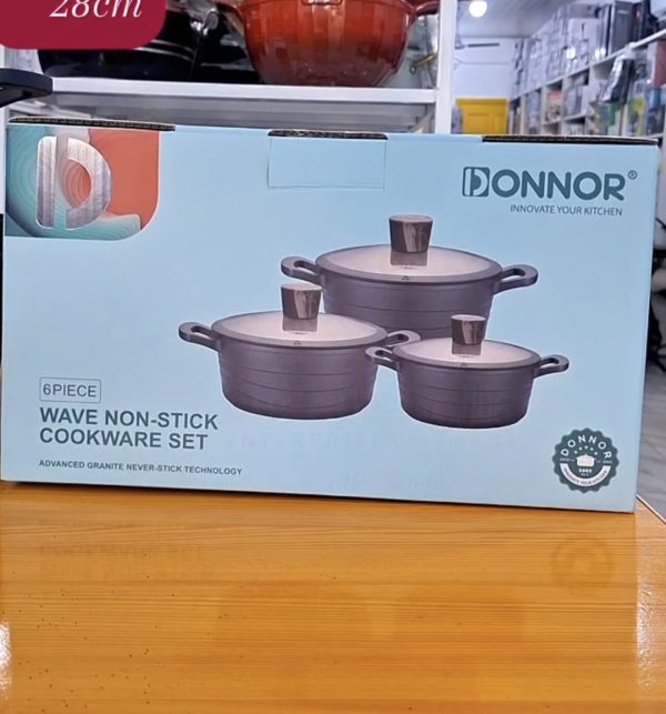 01368 3 set donnor cookware blue box