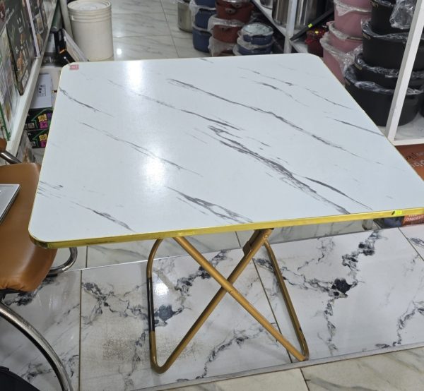 01557 80cm wooden table white