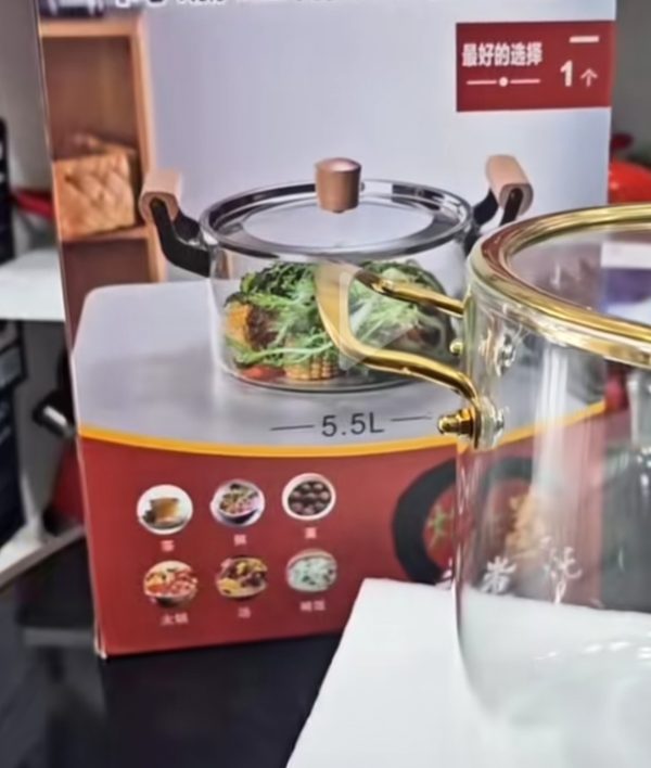 00353 5.5l glass pot