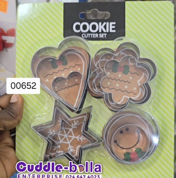 00652 stainless cookie shape cutters