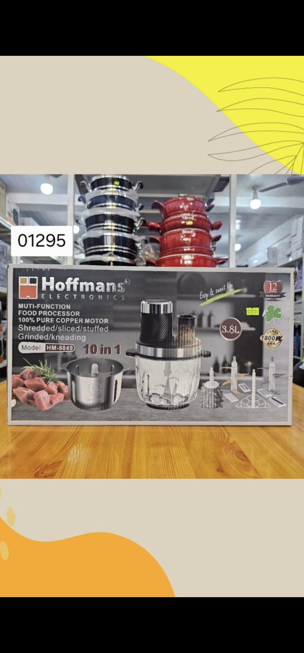 01295 3.8l hoffmans food processor 10in1 hm 8849