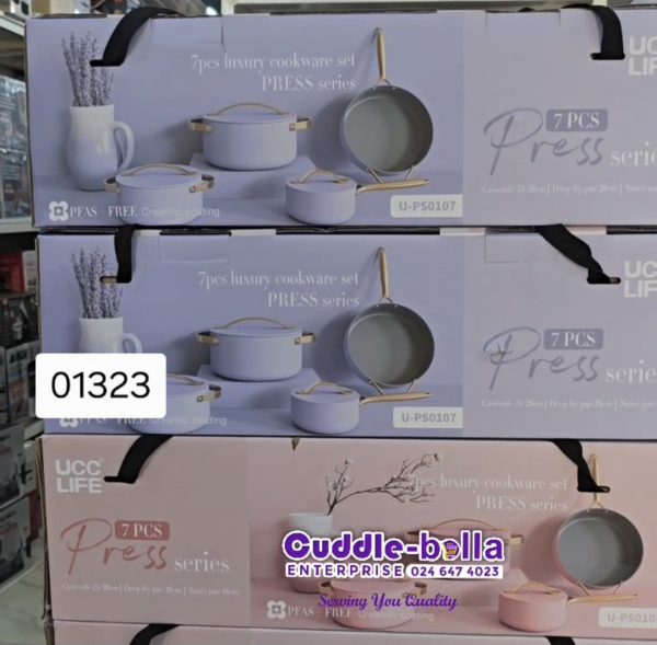 01323 ucclife 4set ceramic cookware