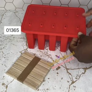 01365 10 cavity popsicle mould plain design with 50 sticks