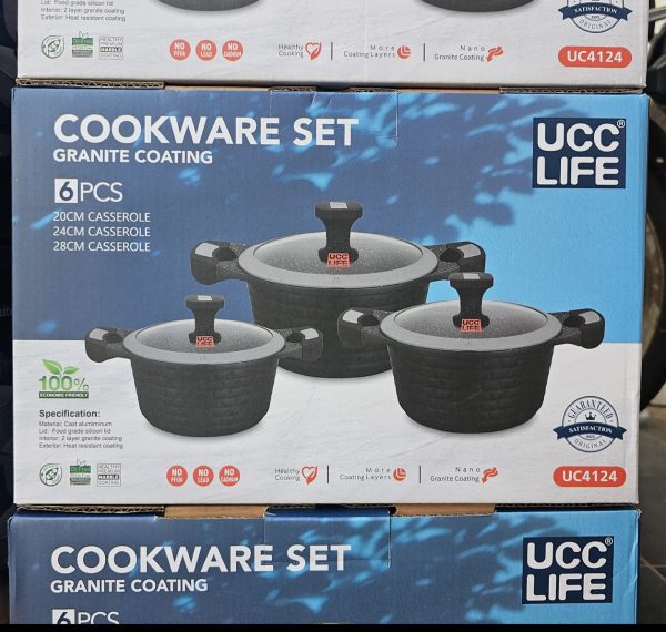 01370 ucclife 3 set cookware uc4124