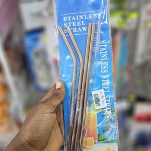 01372 bronze stainless straw set