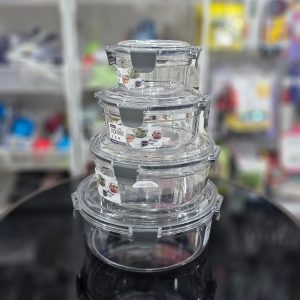 01416 4pcs round tingli storage bowls