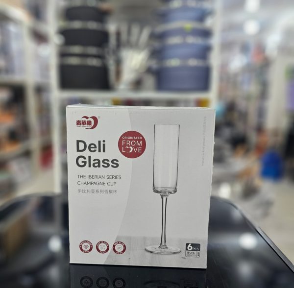 01420 6pcs champagne glasses iberian series