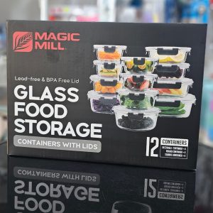 01455 12pcs glass food storage