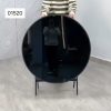 01520 80cm round glass table
