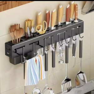 01549 long metal kitchen organizer 2 cups