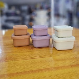 01706 2pcs portable silicone sauce bowls