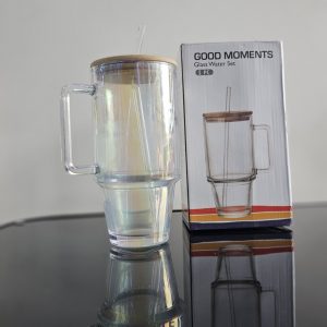 01484 650ml plain glass mug good moments