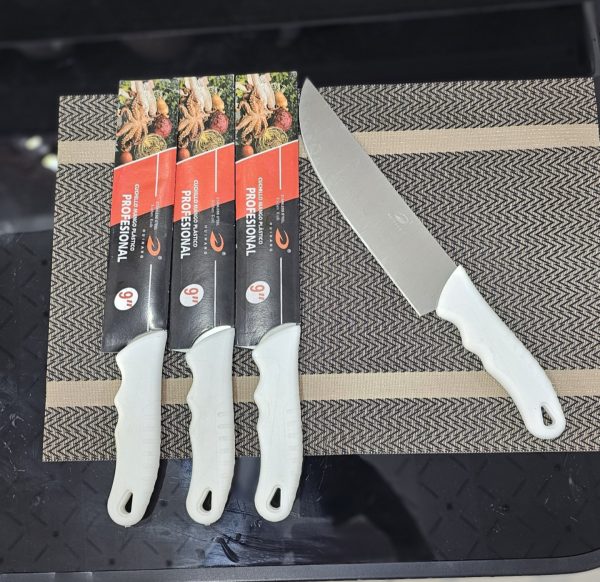 01751 kitchen knife white hand 9inches