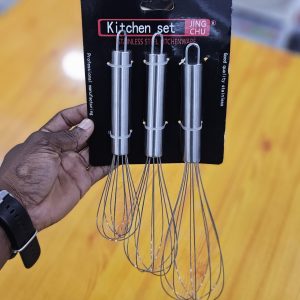 01833 3pcs stainless whisk