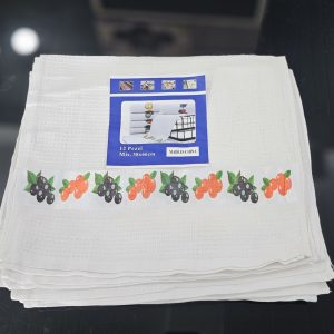 01915 12pcs pezzi napkins 38cm by 66cm white