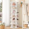 02028 7 tier rotating wooden display rack