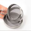 02079 3pcs strainers flat bottom small