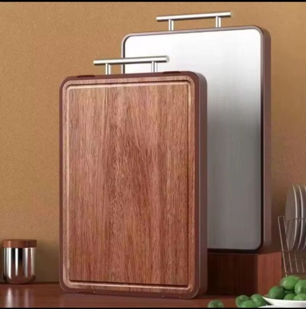 02081 hx thick brown wooden chopping board