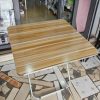 00537 80cm wooden table brown