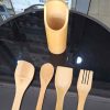 00711 4pcs wooden ladles set