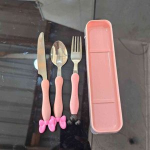 00177 bunny kids cutlery with knife