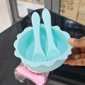 00639 kids silicone bowl with cutlery