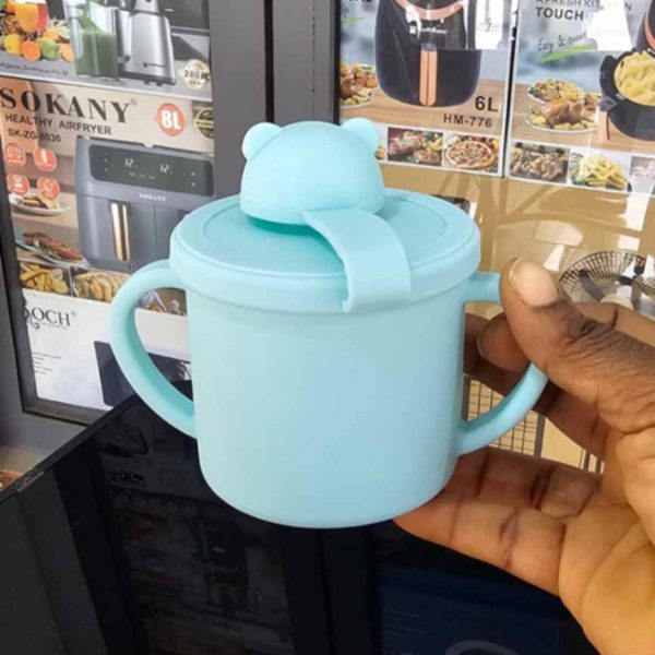 00640 kids silicone cup with 2 hands