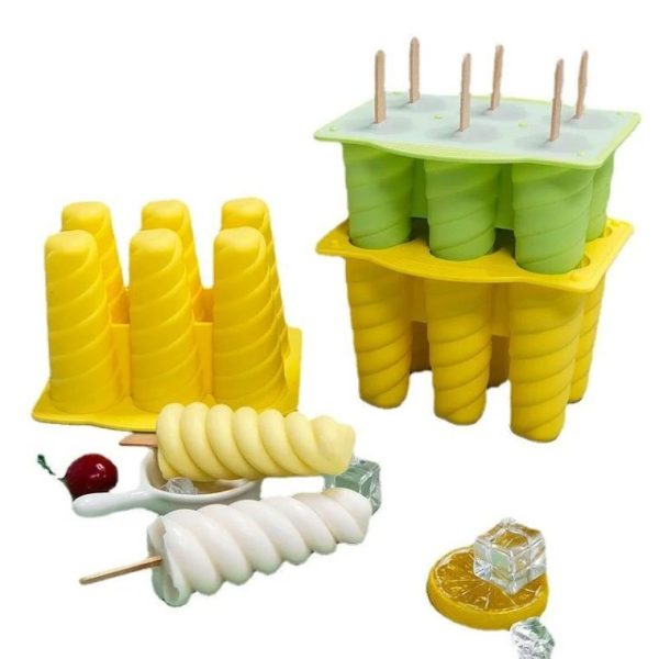 00856 spiral silicone popsicle mould